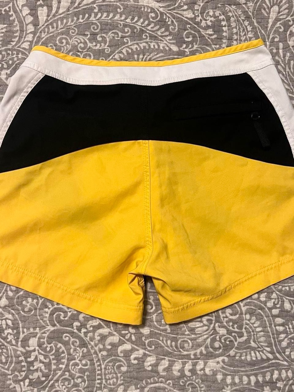 Fox Racing yellow black and white sports street wear shorts - Picture 3 of 4